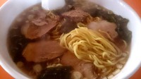 麺、チャーシューのアップ♪ 【101食堂】 長野市若槻 「チャーシューメン大盛 680円」