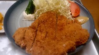 トンカツ 【萬宝】 長野市屋島 「かつ定食 950円」