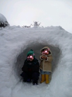 雪かき一つで。。。