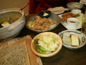 忘年会 in そば処 せきや