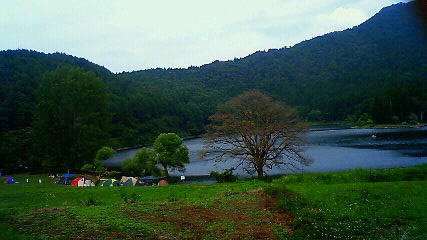 夏休みの北竜湖