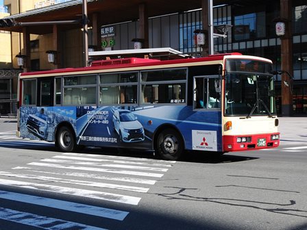 1485、長電バス、新7E、長野駅