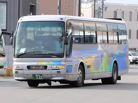 322、長電バス、エアロバス、長野駅東口