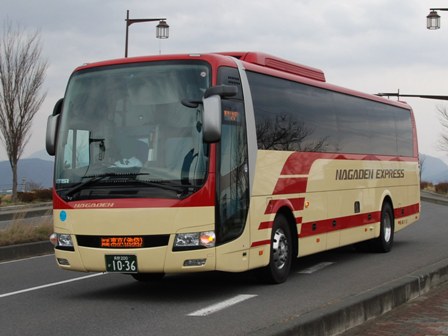 1036、長電バス、エアロエース、長野IC