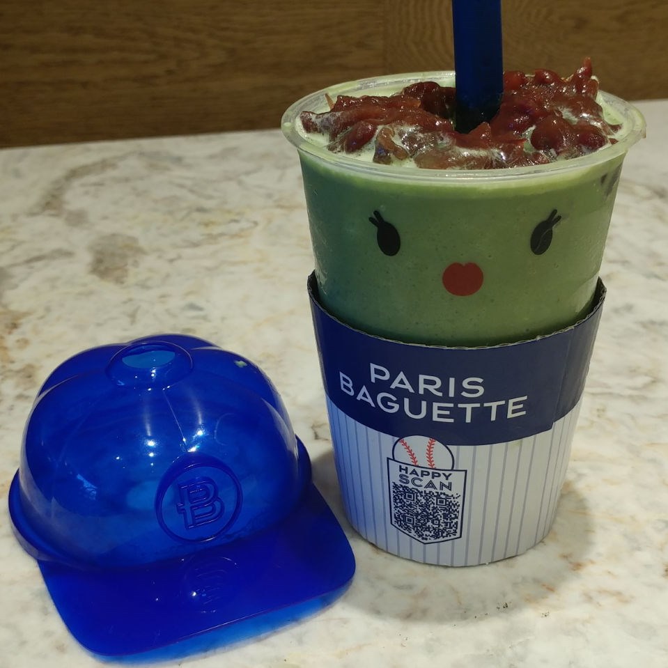 PARIS BAGUETTE Café 釜山駅店　河東小豆抹茶スムージー