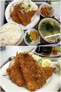 日本海の味「アジフライ定食」 ☆ 徳市