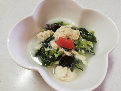 豆腐と小松菜のスープ