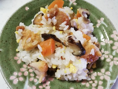 鶏のから揚げちらし 鶏のから揚げちらし