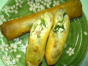 豚肉とにらの春巻き