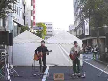第６回｢信州･松本そば祭り｣の大名町ホコ天ライブ