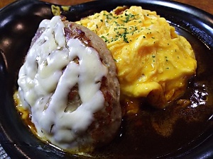 メグミンの恋活エール長野 びっくりドンキーでハンバーグ