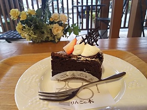 メグミンの恋活エール長野 りんごの木篠ノ井店で信山丸のガトーショコラ