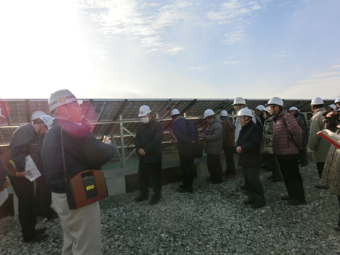 １２月１７日　岡谷酸素太陽光発電所 SUWACO Labo第３回 現場見学会を開催いたしました。