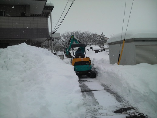 松本市積雪72㎝！！！（今朝9時時点）