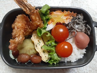 エビフライbento(正月bento) エビフライbento(正月bento)
