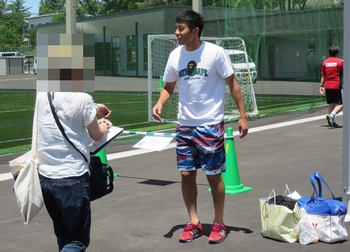松本山雅の選手達にサインをもらいました！！