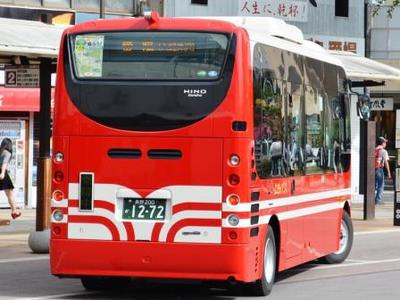 【上田バス】 初のノンステップ車、日野ポンチョH-135号車