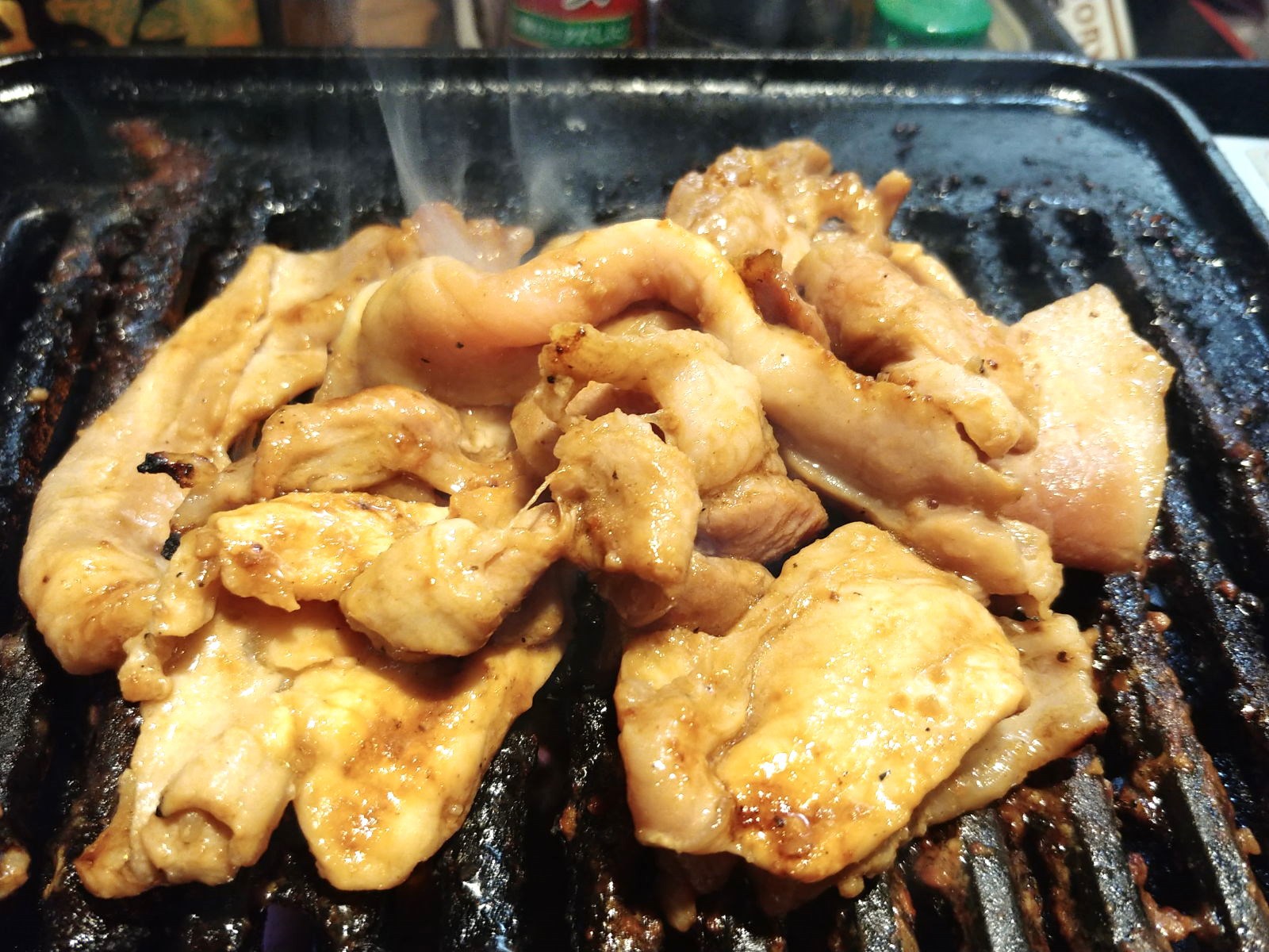 イカのユッケ&テジカルビ 信州の続深夜食堂 スタンド割烹扇 @大町市超大盛り居酒屋グルメ イカのユッケ&テジカルビ 信州の続深夜食堂 スタンド割烹扇 @大町市超大盛り居酒屋グルメ