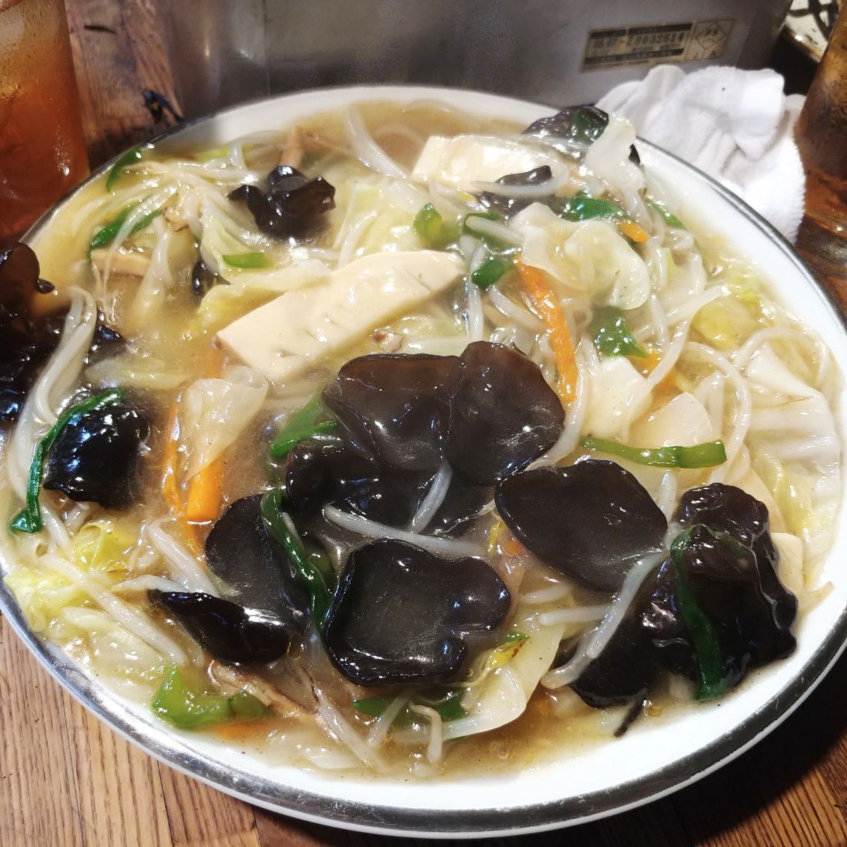 あんかけ五目野菜炒め 信州の続深夜食堂 スタンド割烹扇 @大町市超大盛り居酒屋グルメ あんかけ五目野菜炒め 信州の続深夜食堂 スタンド割烹扇 @大町市超大盛り居酒屋グルメ