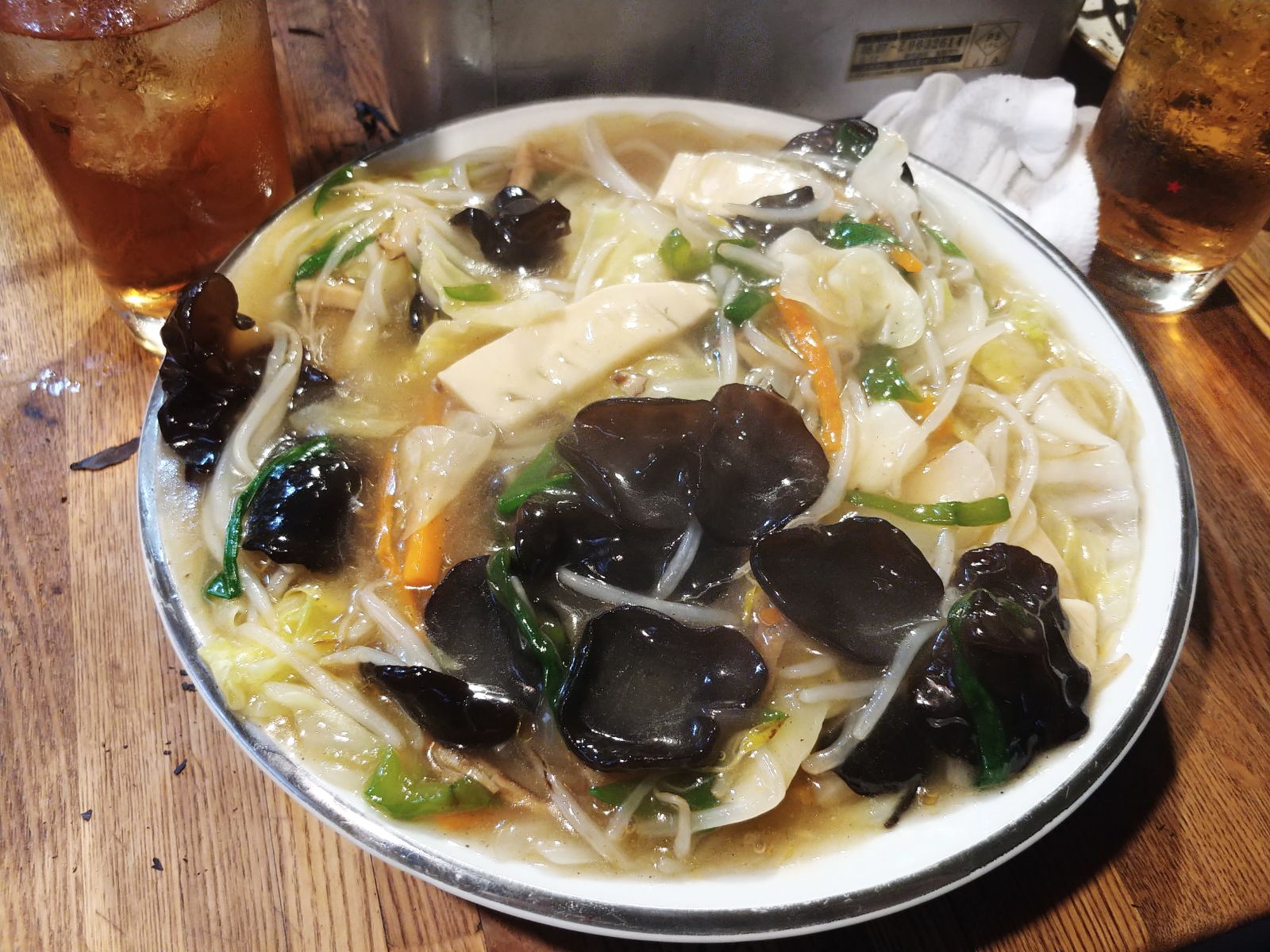 あんかけ五目野菜炒め 信州の続深夜食堂 スタンド割烹扇 @大町市超大盛り居酒屋グルメ あんかけ五目野菜炒め 信州の続深夜食堂 スタンド割烹扇 @大町市超大盛り居酒屋グルメ