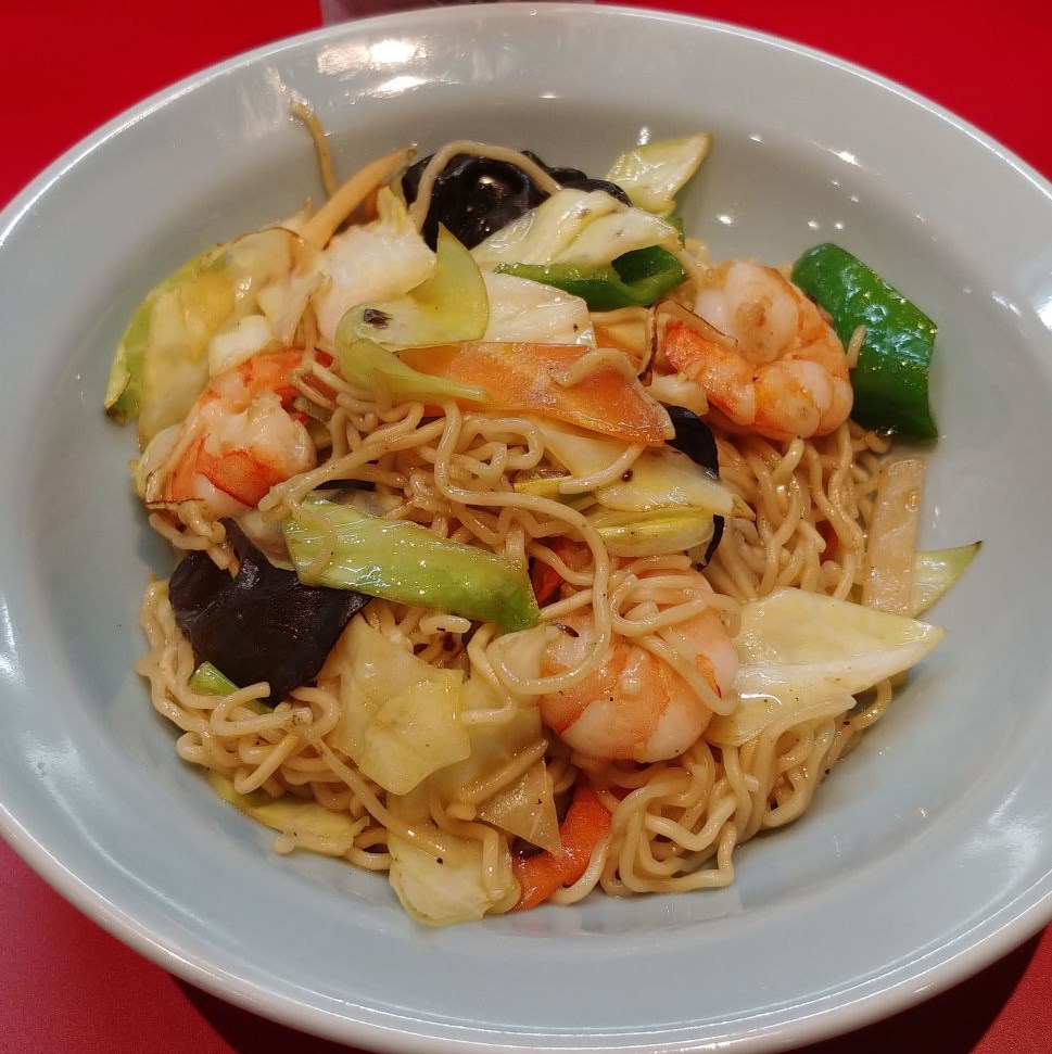 俵屋飯店 O西先生と3次会 名物ジャンボ餃子&海老やきそばで一杯 @大町市中華料理グルメ 俵屋飯店 O西先生と3次会 名物ジャンボ餃子&海老やきそばで一杯 @大町市中華料理グルメ