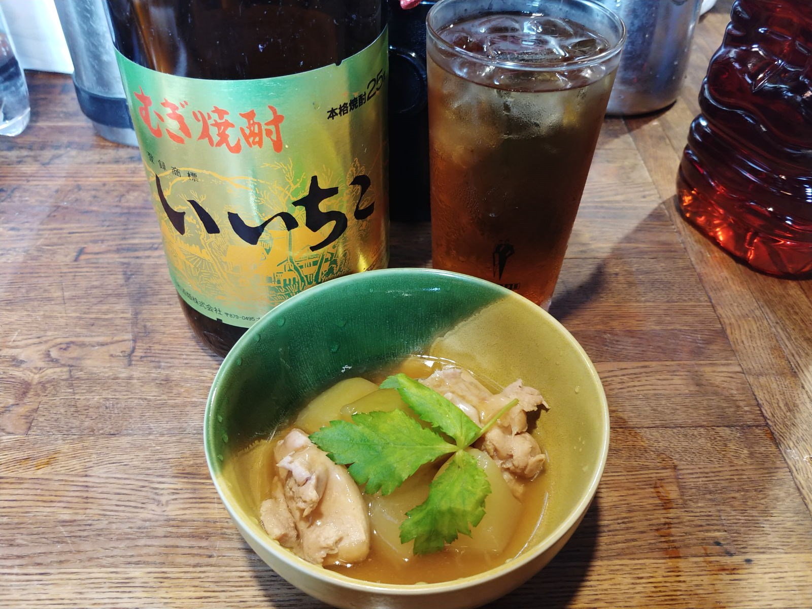 豚ロースカツ3枚のカツ煮&牛ステーキ&鳥の巣ポテト 信州の続深夜食堂 スタンド割烹扇 @大町市超大盛り居酒屋グルメ 豚ロースカツ3枚のカツ煮&牛ステーキ&鳥の巣ポテト 信州の続深夜食堂 スタンド割烹扇 @大町市超大盛り居酒屋グルメ