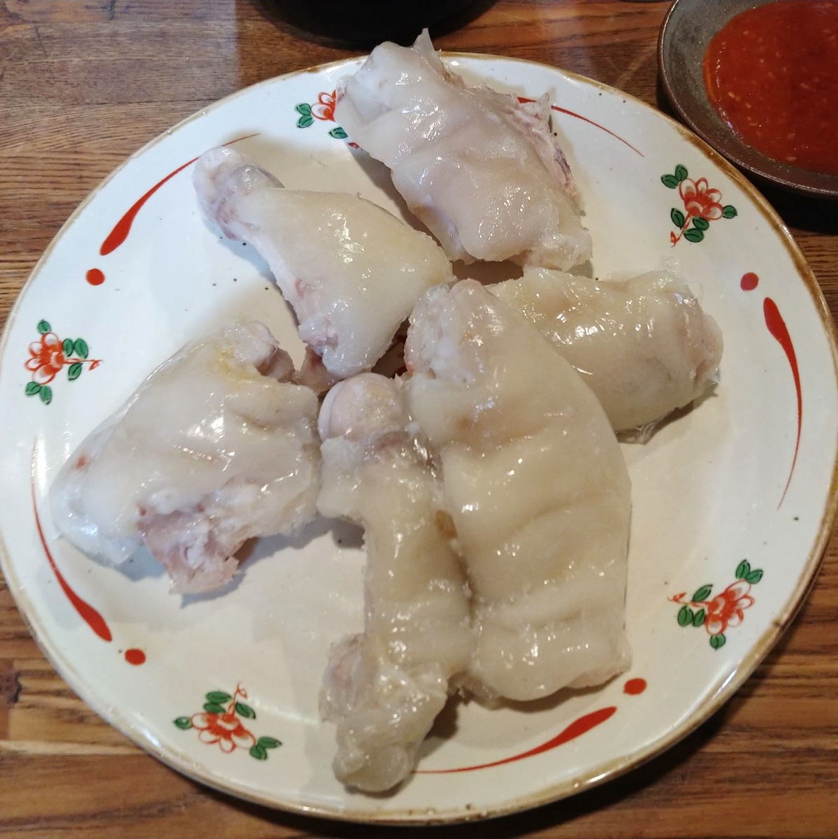 豚足&ジャンボデミソースオムレツ 信州の続深夜食堂 スタンド割烹扇 @大町市超大盛り居酒屋グルメ 豚足&ジャンボデミソースオムレツ 信州の続深夜食堂 スタンド割烹扇 @大町市超大盛り居酒屋グルメ