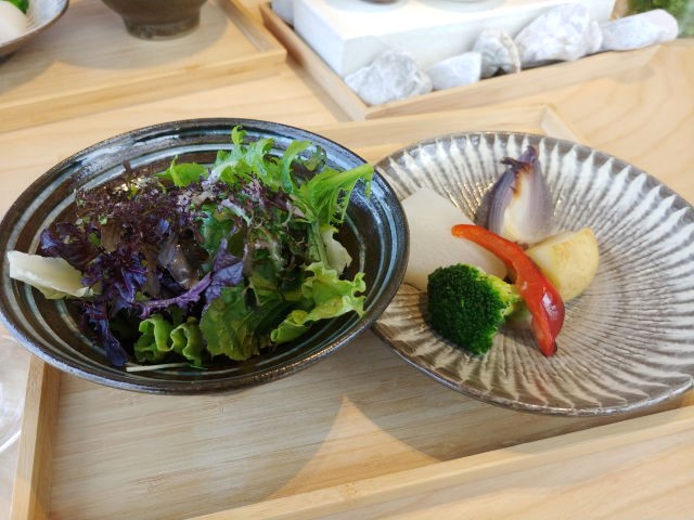 Restaurant 雪峰 リガーニと信州産ブルーチーズと生ハムマンゴーソース @LAND STATION HAKUBA Restaurant 雪峰 リガーニと信州産ブルーチーズと生ハムマンゴーソース @LAND STATION HAKUBA
