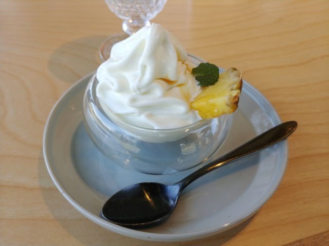 Restaurant 雪峰 リガーニと信州産ブルーチーズと生ハムマンゴーソース @LAND STATION HAKUBA Restaurant 雪峰 リガーニと信州産ブルーチーズと生ハムマンゴーソース @LAND STATION HAKUBA