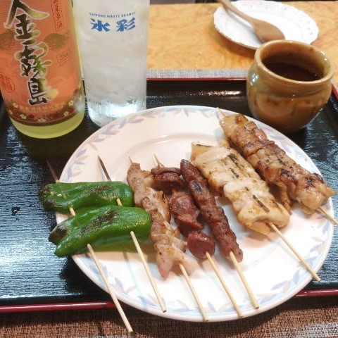 上田式美味だれ焼き鳥&金霧島で一杯 @大町市一品料理 みつばち 上田式美味だれ焼き鳥&金霧島で一杯 @大町市一品料理 みつばち