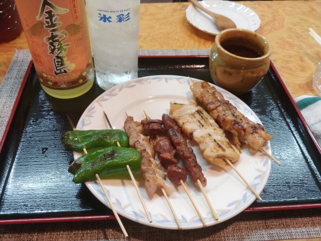 上田式美味だれ焼き鳥&金霧島で一杯 @大町市一品料理 みつばち 上田式美味だれ焼き鳥&金霧島で一杯 @大町市一品料理 みつばち