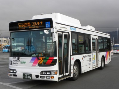 【川中島バス】 ハイブリッドバスに乗って…