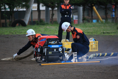 第8回上田市消防団消防ポンプ操法・ラッパ吹奏大会 6月23日に行われる