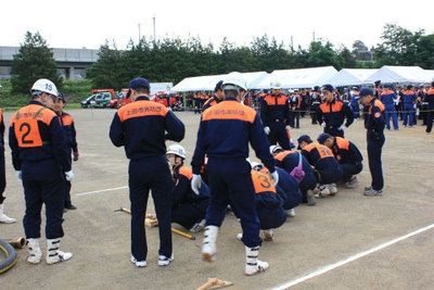 第8回上田市消防団消防ポンプ操法・ラッパ吹奏大会 6月23日に行われる