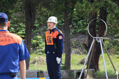 第8回上田市消防団消防ポンプ操法・ラッパ吹奏大会 6月23日に行われる