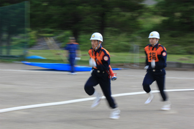 第8回上田市消防団消防ポンプ操法・ラッパ吹奏大会 6月23日に行われる