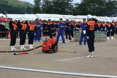 第8回上田市消防団消防ポンプ操法・ラッパ吹奏大会 6月23日に行われる