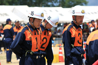 第8回上田市消防団消防ポンプ操法・ラッパ吹奏大会 6月23日に行われる