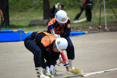 第8回上田市消防団消防ポンプ操法・ラッパ吹奏大会 6月23日に行われる