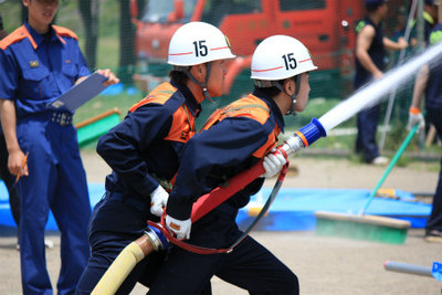 第8回上田市消防団消防ポンプ操法・ラッパ吹奏大会 6月23日に行われる