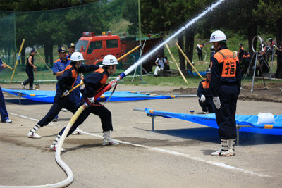 第8回上田市消防団消防ポンプ操法・ラッパ吹奏大会 6月23日に行われる