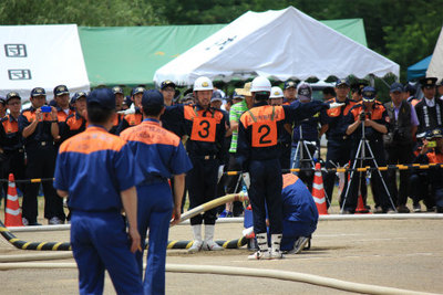 第8回上田市消防団消防ポンプ操法・ラッパ吹奏大会 6月23日に行われる