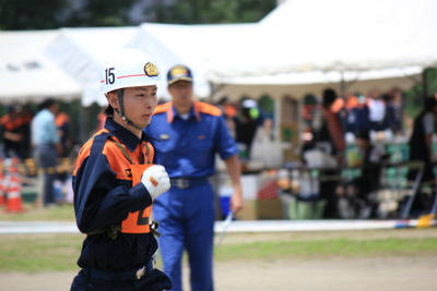 第8回上田市消防団消防ポンプ操法・ラッパ吹奏大会 6月23日に行われる