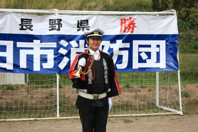 第8回上田市消防団消防ポンプ操法・ラッパ吹奏大会 6月23日に行われる