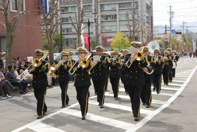 上田市消防団音楽隊 真田まつりに出動!