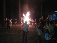 床尾地区の鳴雷山（なるかみやま）火祭りに行ってきました。