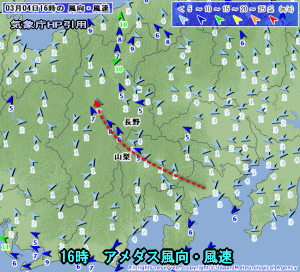 天気予報は当たるのか?(3月4日)