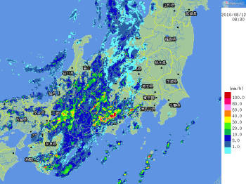 台風4号備忘録(8月12日)