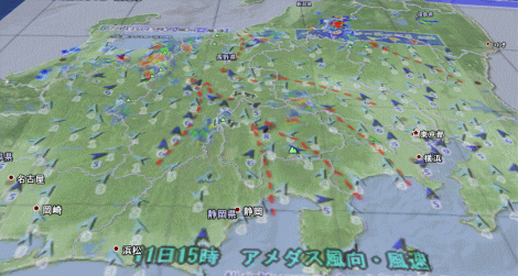 西日本の雷雨拡大、東日本は山沿いで雷雨(7月12日)
