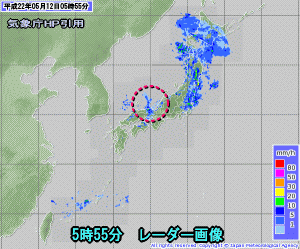 天気予報は当たるのか?(5月12日)